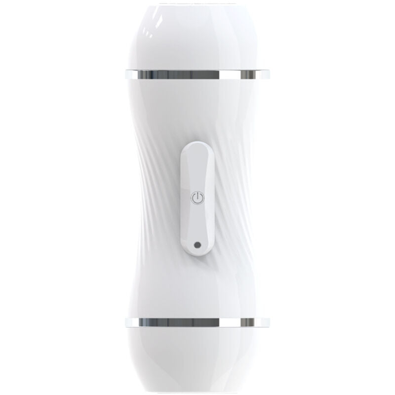 Close-up do Masturbador Vibrador Duplo ARMONY com simulação de vagina e ânus realista, destacando sua textura e design ergonómico.