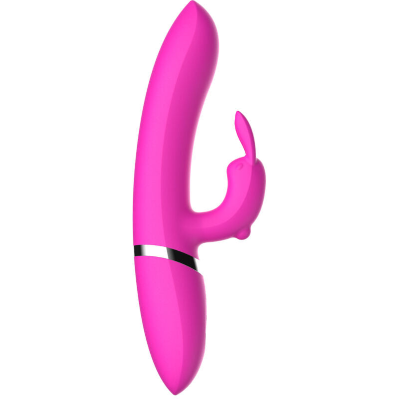 Vibrador Coelho Armony Ava Fúcsia com estimulador de silicone recarregável