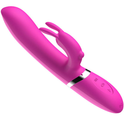 Vibrador Coelho Armony Ava Fúcsia com estimulador de silicone recarregável