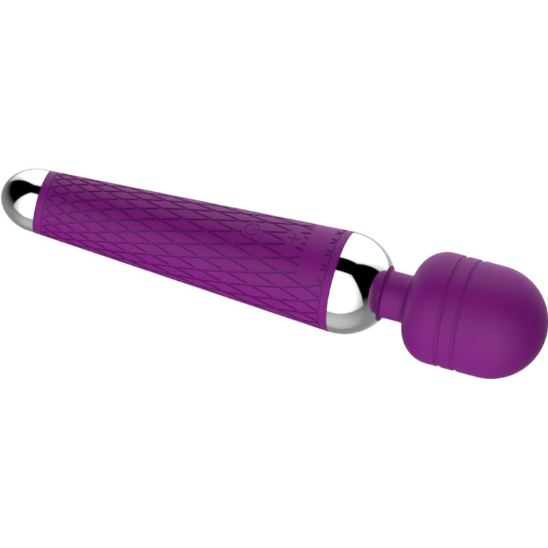 Close-up of the ARMONY Massageador e Vibrador de Cabeça Flexível Violeta showing its design and features.