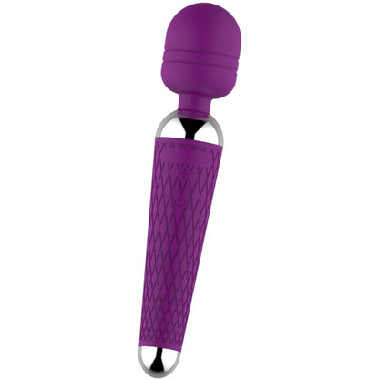 Close-up of the ARMONY Massageador e Vibrador de Cabeça Flexível Violeta showing its design and features.