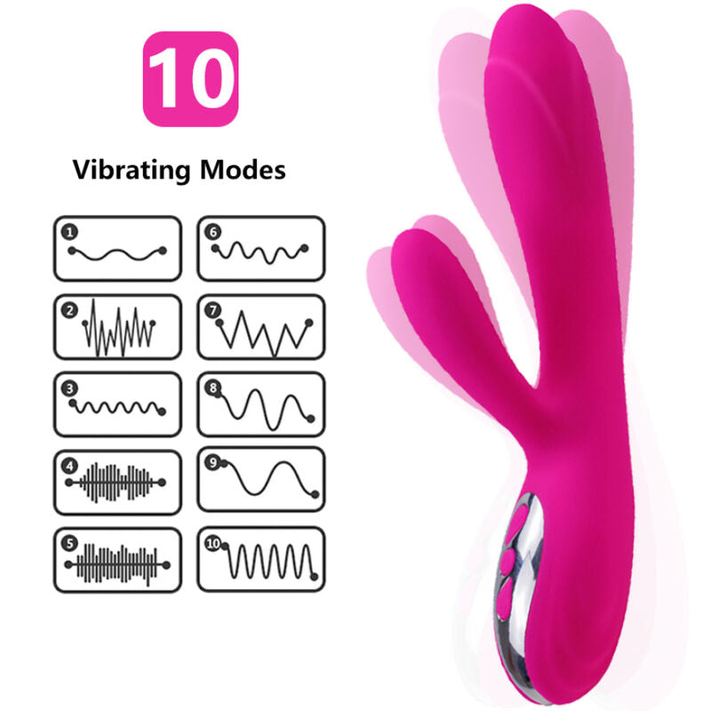 Armony Vibrador e Estimulador Flexível com Efeito de Calor e 10 Padrões de Vibração