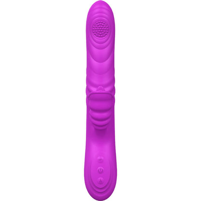 Close-up do Vibrador Multifunções Armony Angelia com Língua Estimulante e Efeito Calor, na cor violeta.