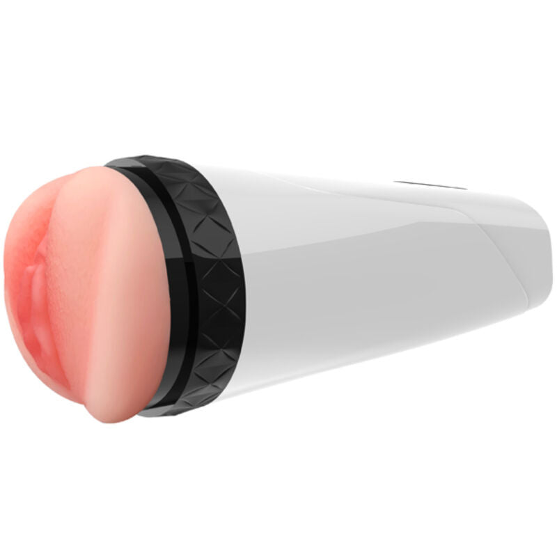 Masturbador Vibratório Vaginal ARMONY com Voz Erótica, detalhe da textura e design.