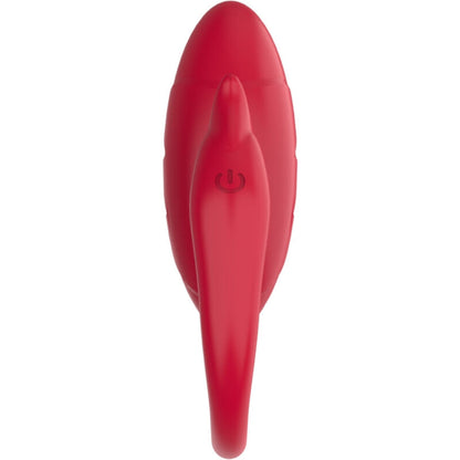 Vibrador Bird para casais Armony vermelho, em silicone, com design ergonómico.