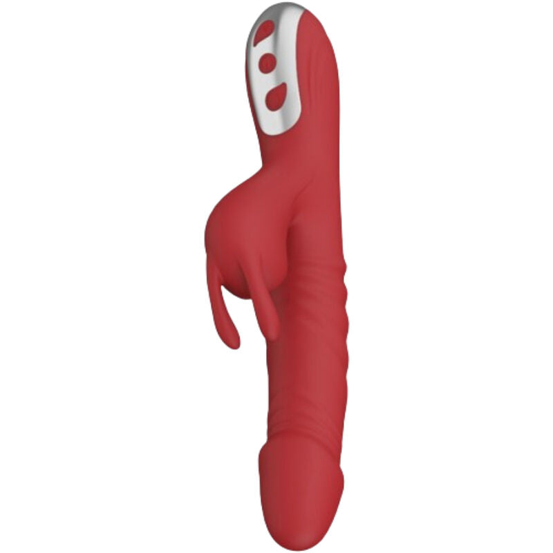 Armony Vibrador Rabbit Suck & Suction Burgundy com detalhes de estimulação e textura de silicone.