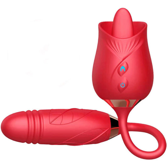 Vibrador ARMONY Flor Delight com funções de sucção e impulso.