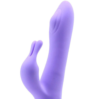 Armony Vibrador Isabella e Estimulador Coelho Violeta de silicone recarregável com 8 padrões de vibração.