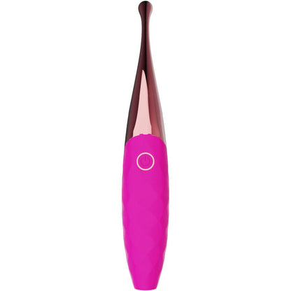 Vibrador Armony Nana fúcsia em silicone com 36 padrões de vibração para prazer versátil.