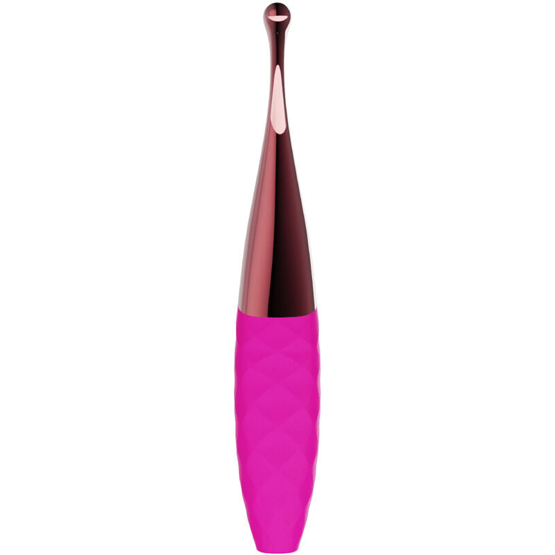 Vibrador Armony Nana fúcsia em silicone com 36 padrões de vibração para prazer versátil.