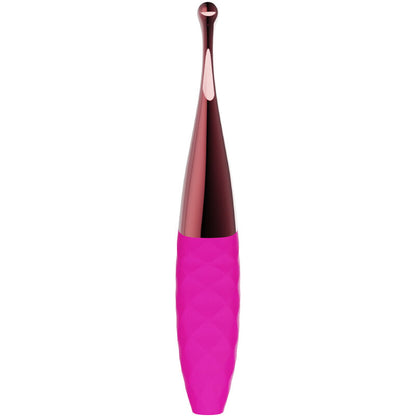 Vibrador Armony Nana fúcsia em silicone com 36 padrões de vibração para prazer versátil.