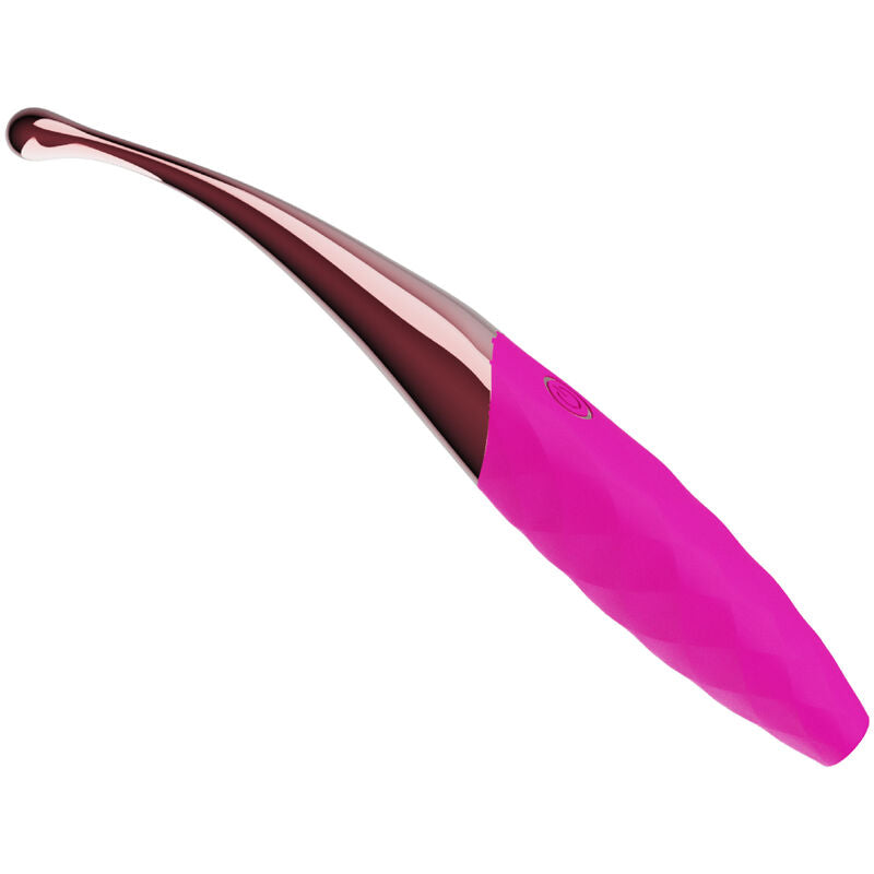 Vibrador Armony Nana fúcsia em silicone com 36 padrões de vibração para prazer versátil.