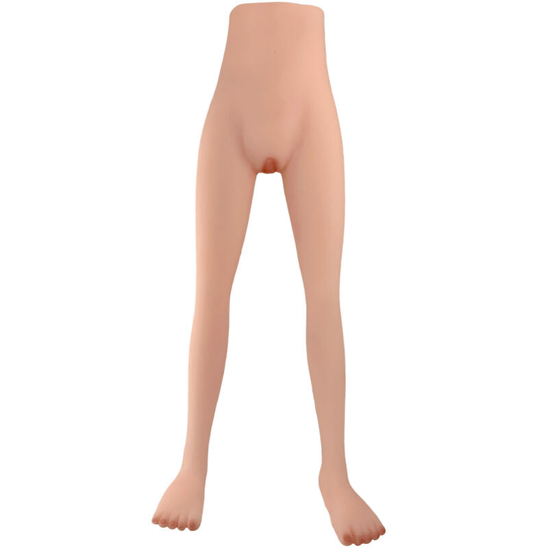Close-up of the ARMONY Pernas de Silicone Feminina Realista, showcasing its texture and realistic design.