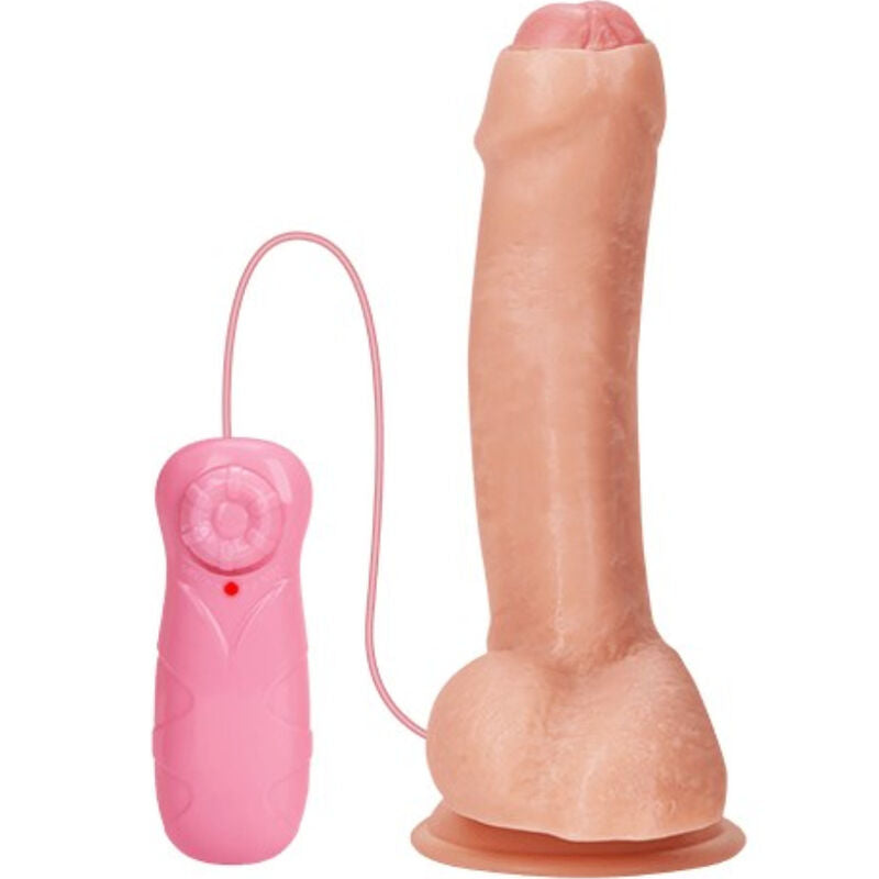 Armony Dildo Realista com Prepúcio 21 cm, mostrando detalhes e textura macia.