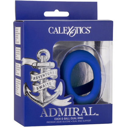 Anel Peniano e Testicular Duplo Admiral - Azul