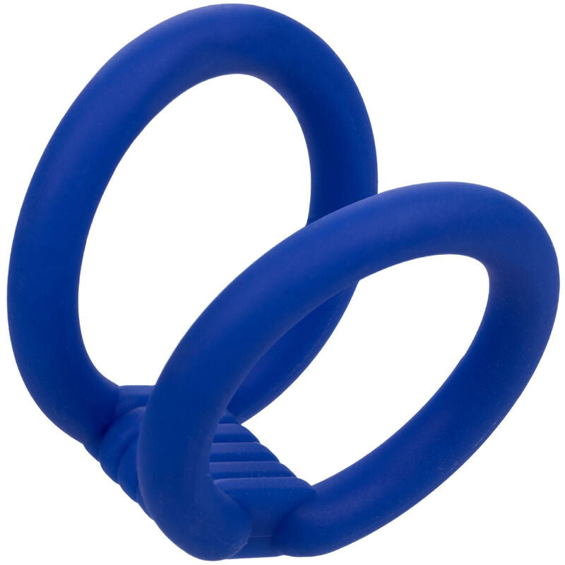Anel Peniano Duplo Admiral de Silicone Azul