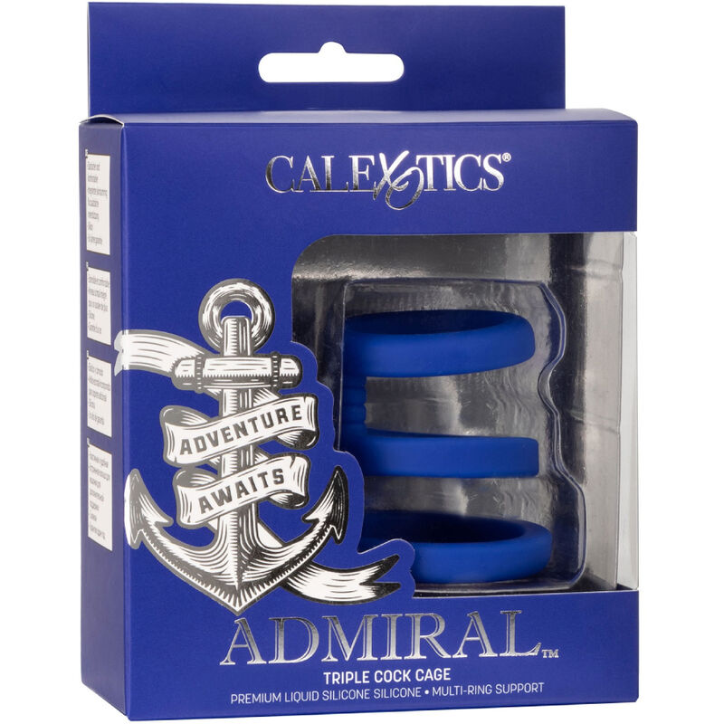Anel Peniano Admiral Triplo Azul
