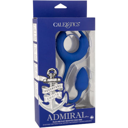 Anel Peniano Ponderado Vibratório Admiral Azul