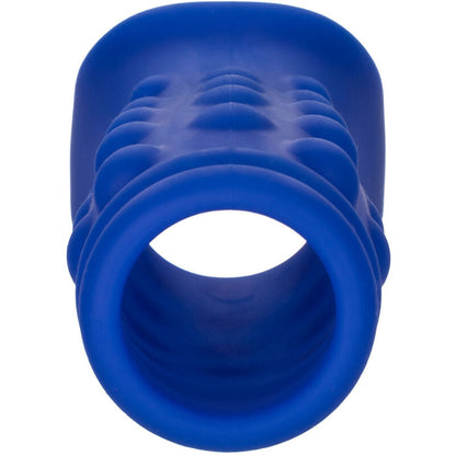 Manga para Pénis Admiral com Frisas em Silicone Líquido Azul
