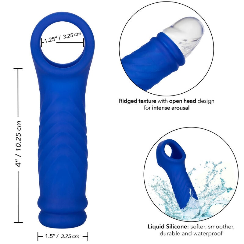 Manga para o Pénis Admiral Wave em Silicone Líquido Azul