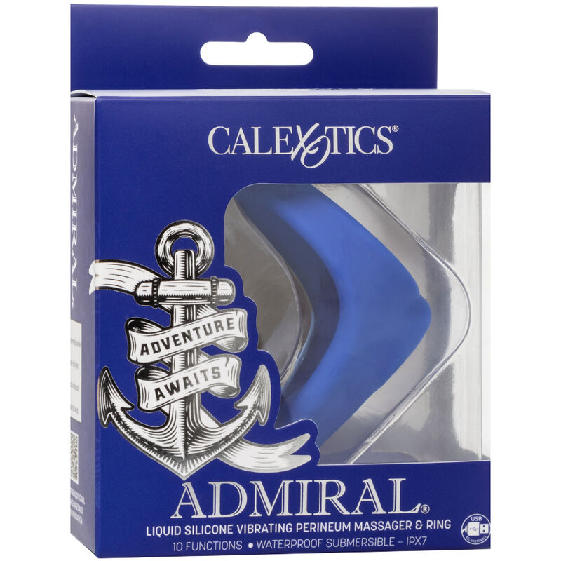 Anel Vibratório e Massageador de Períneo Admiral Azul