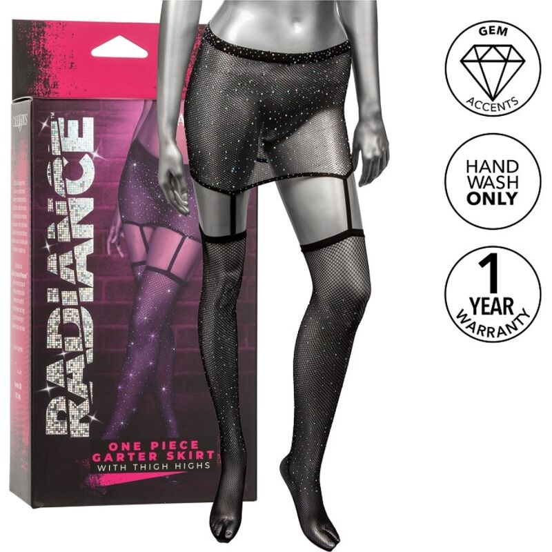 Lingerie Saia com Ligas e Meias Radiance