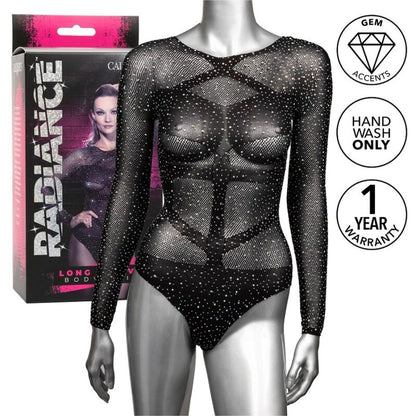 Body Radiance de Manga Comprida com Strass