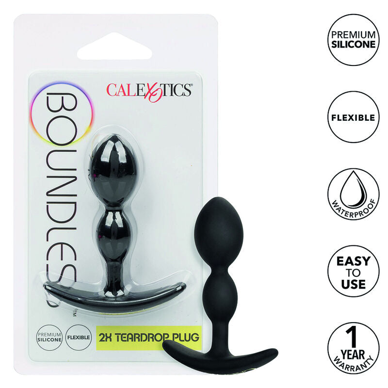 Plug Anal Boundless em Forma de Lágrima Flexível
