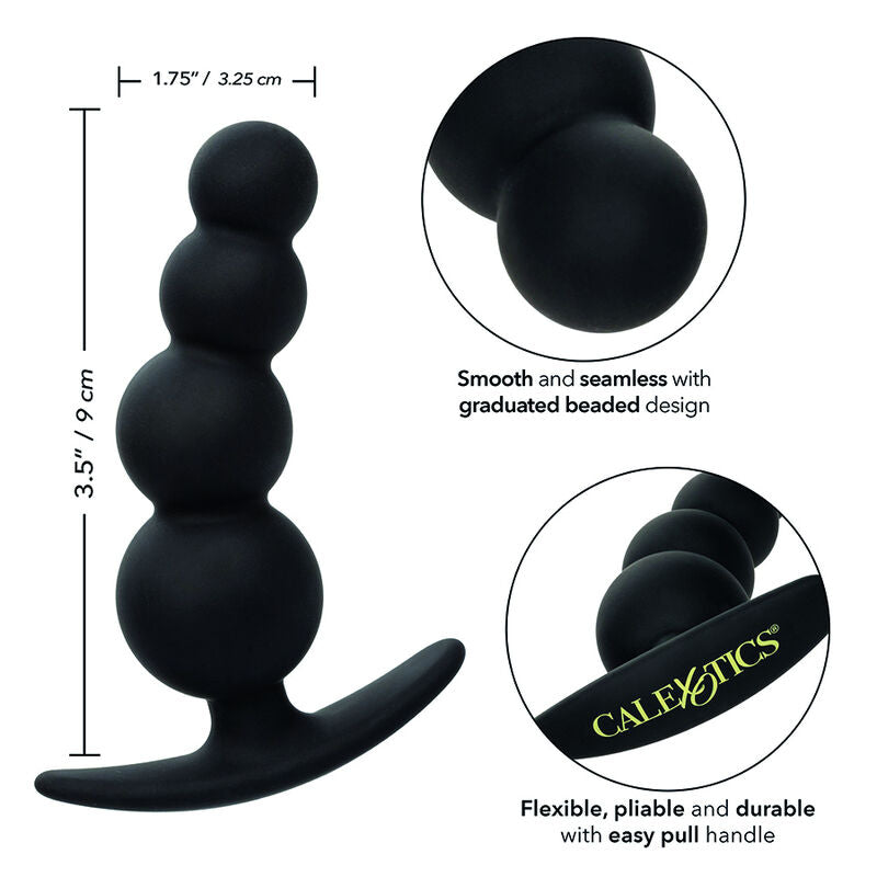 Plug Anal de Contas Boundless com Base Ergonómica