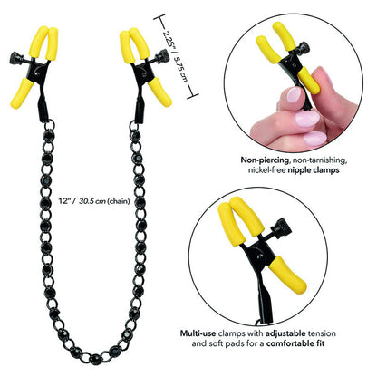Pinças para os Mamilos Boundless com Corrente e Cristais