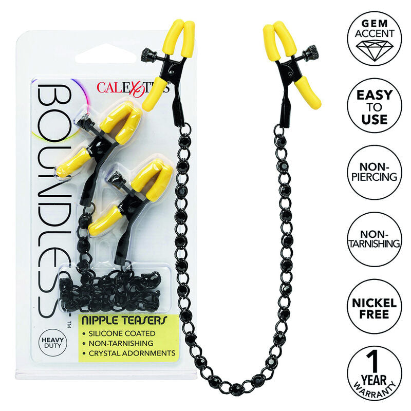 Pinças para os Mamilos Boundless com Corrente e Cristais