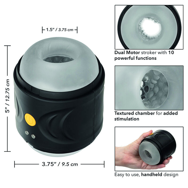 Masturbador Masculino Boundless de Motor Duplo Vibratório