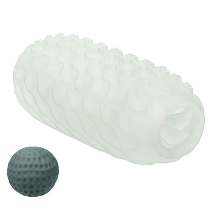 Masturbador Masculino Boundless Reversível Squishy Ball Stroker Amarelo