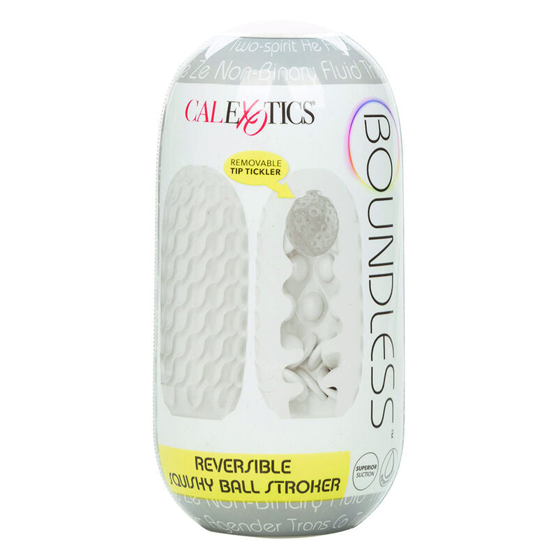 Masturbador Masculino Boundless Reversível Squishy Ball Stroker Amarelo