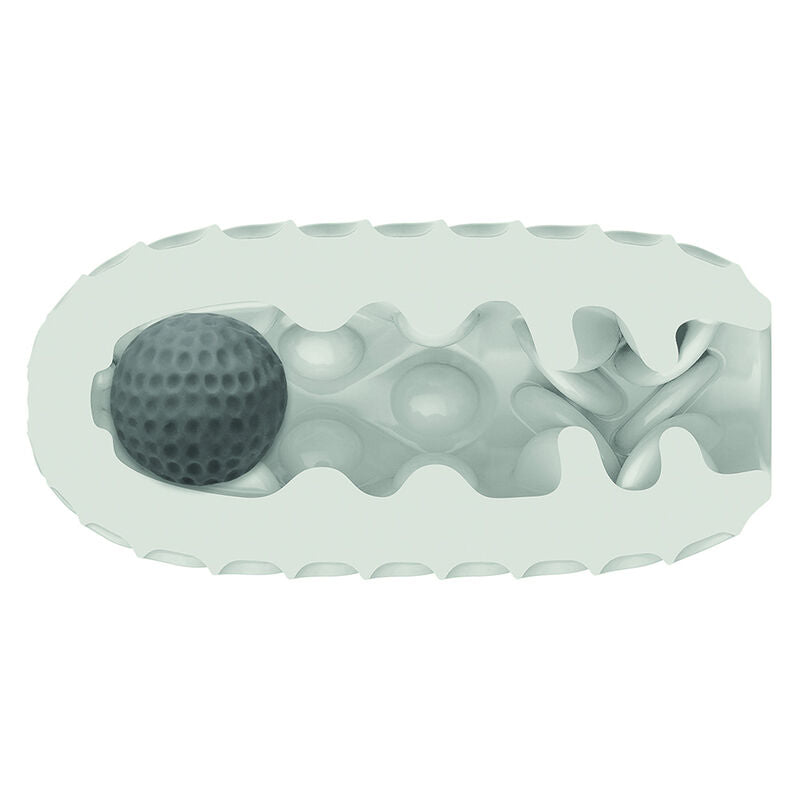 Masturbador Masculino Boundless Reversível Squishy Ball Stroker Amarelo