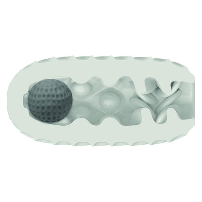 Masturbador Masculino Boundless Reversível Squishy Ball Stroker Amarelo