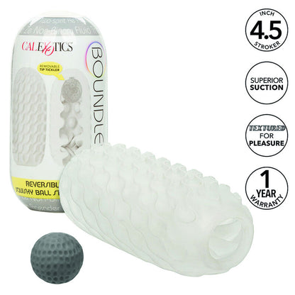 Masturbador Masculino Boundless Reversível Squishy Ball Stroker Amarelo