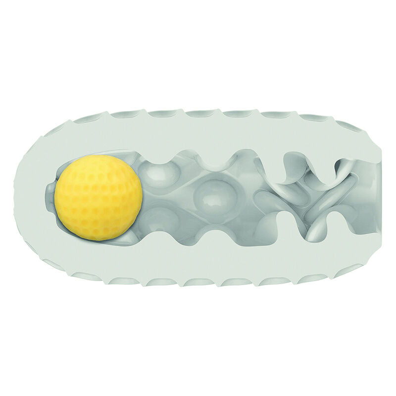 Masturbador Masculino Reversível Boundless com Bola Compressível Cinza