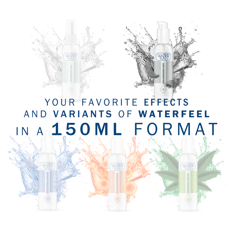 WATERFEEL Lubrificante Anal Íntimo Base Água 150 ML para conforto e prazer