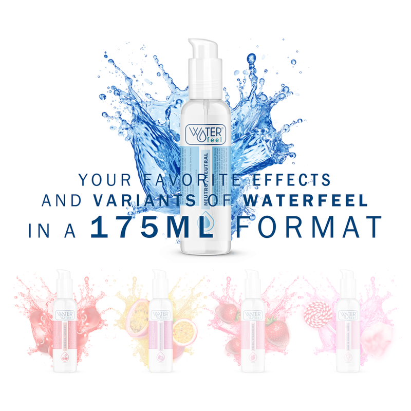 WATERFEEL Lubrificante Natural 175 ML para prazer íntimo e massagens.