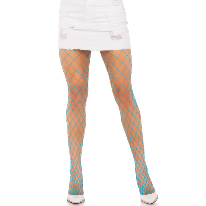 LEG AVENUE - MEIA-CALA DIAMOND FISHNNET ROSA