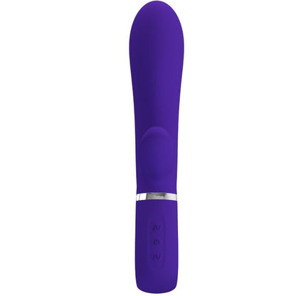 Close-up do Vibrador Multifunção PRETTY LOVE Thomas Roxo para Ponto G e Clitóris.