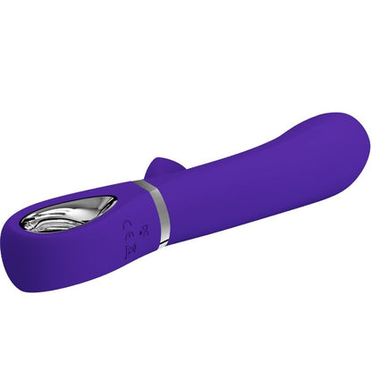 Close-up do Vibrador Multifunção PRETTY LOVE Thomas Roxo para Ponto G e Clitóris.