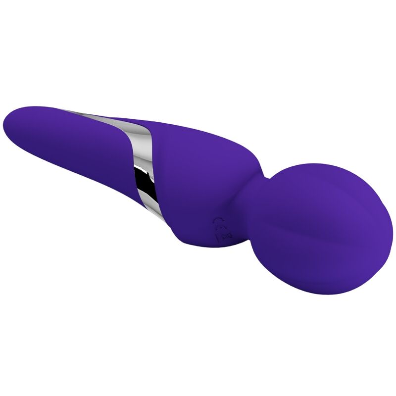 Close-up da Varinha Vibradora Pretty Love Walter Roxo, mostrando seu design ergonômico e acabamento em silicone.