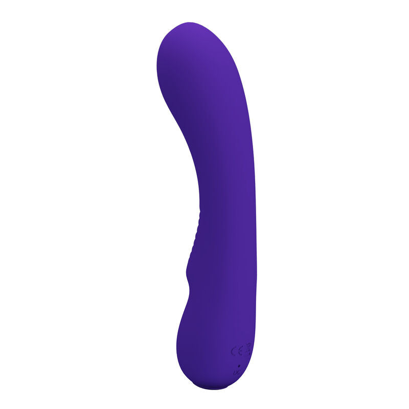Vibrador recarregável Pretty Love Prescott Roxo de silicone macio