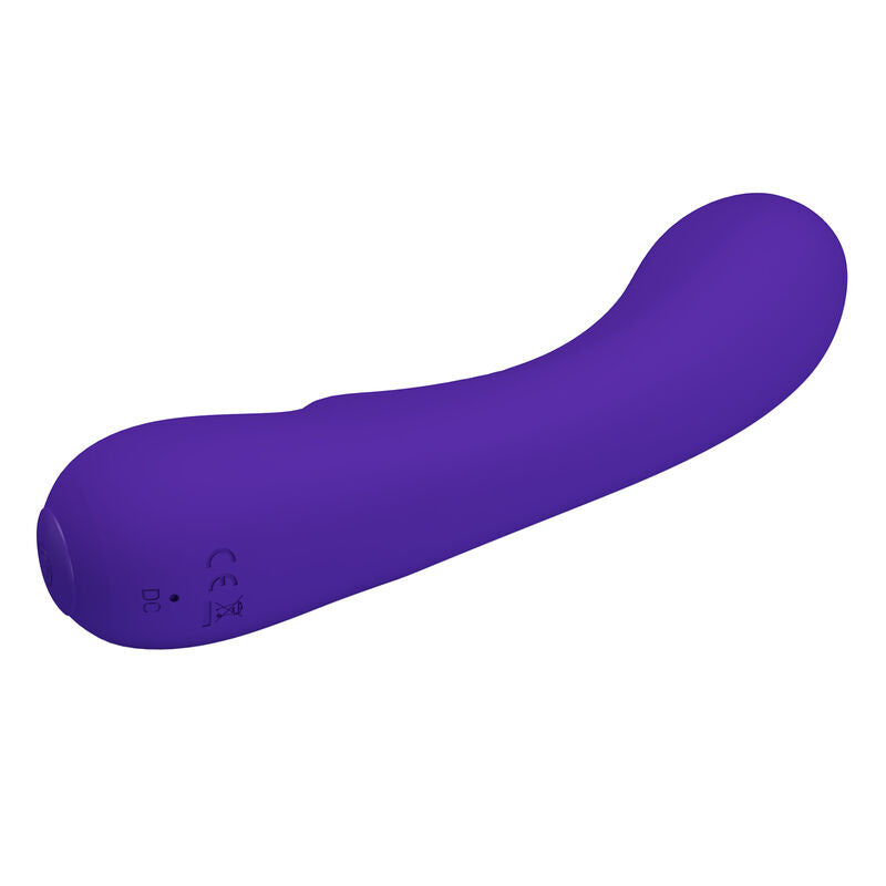 Vibrador recarregável Pretty Love Prescott Roxo de silicone macio