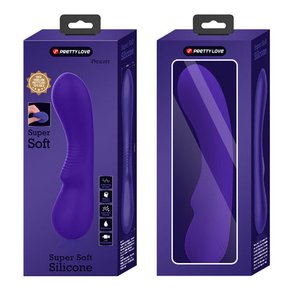 Vibrador recarregável Pretty Love Prescott Roxo de silicone macio