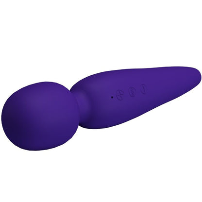 Close-up of the PRETTY LOVE Massajador Maredith Roxo, showcasing its smooth silicone texture and ergonomic design.