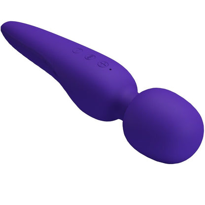 Close-up of the PRETTY LOVE Massajador Maredith Roxo, showcasing its smooth silicone texture and ergonomic design.