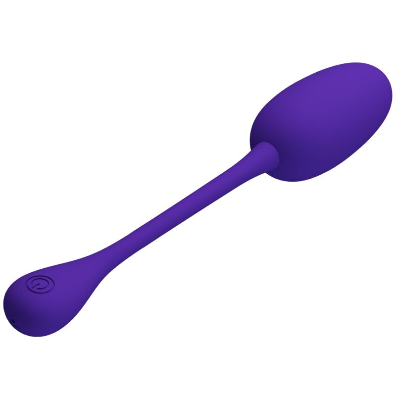 Close-up do Ovo Vibratório Recarregável PRETTY LOVE Knucker Roxo, destacando seu design e cor.